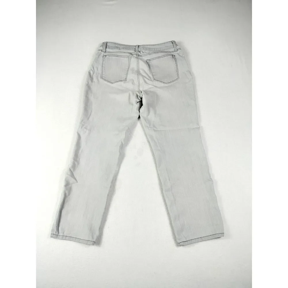 Dress‎ Barn N62 Jeans Women's 8 Grey Boyfriend Signature Fit Mid Rise Stretchy